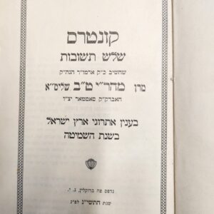 שאלות ותשובות responsa